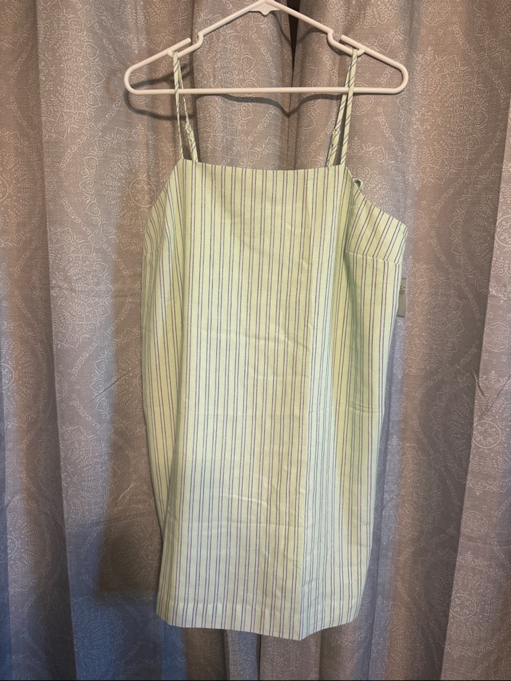 Old Navy Green Striped Mini Dress